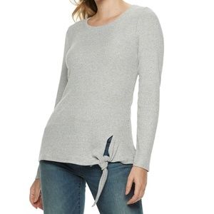 Women's Apt. 9® Side Knot Long Sleeve Top/XXL